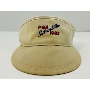 VINTAGE PGA SOUTHERN HILLS 1982 WHITE VISOR HAT GOLF CAP NEW ERA